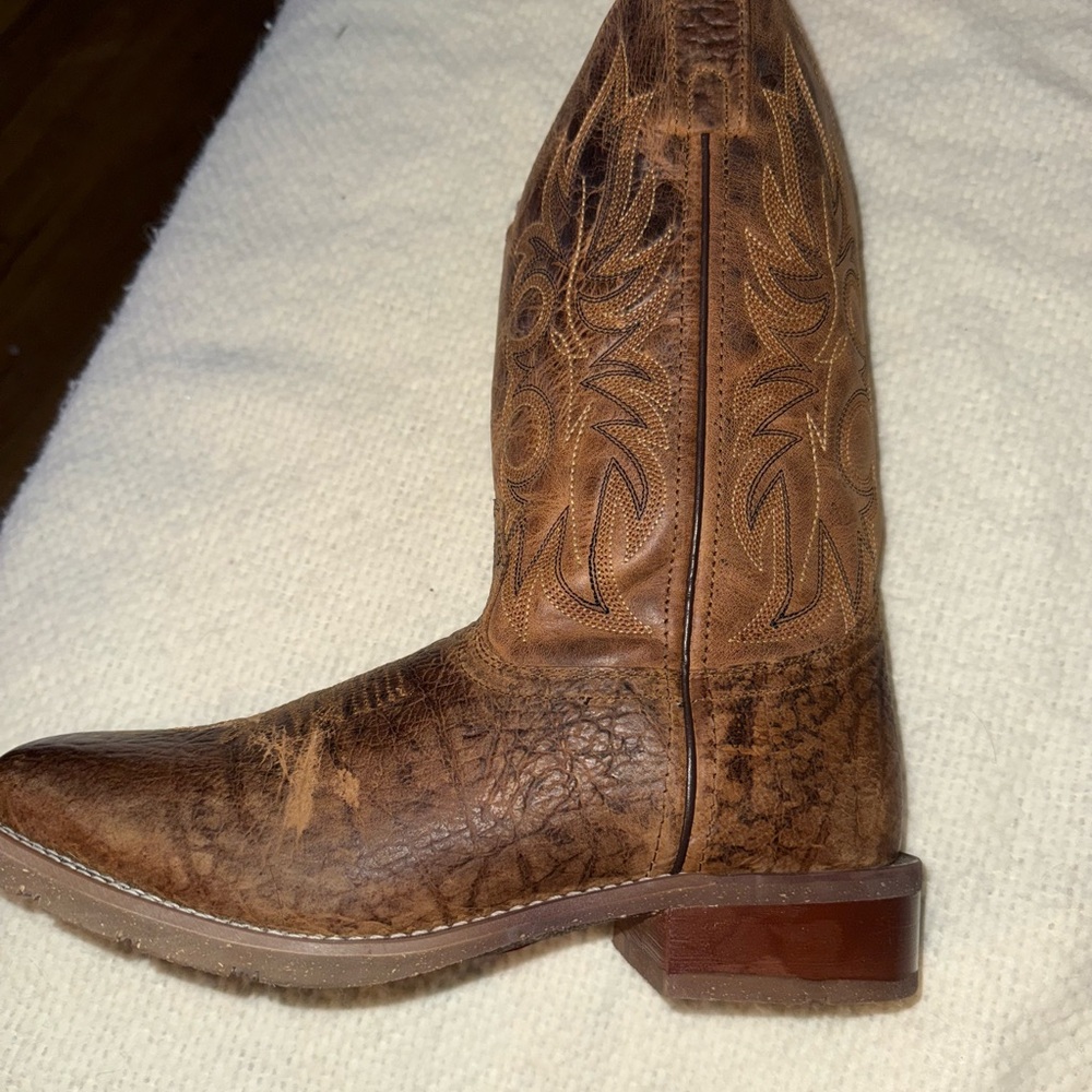 LAREDO MEN'S RUSTIC RANCHER STOCKMAN BOOTS - Picture 7 of 16